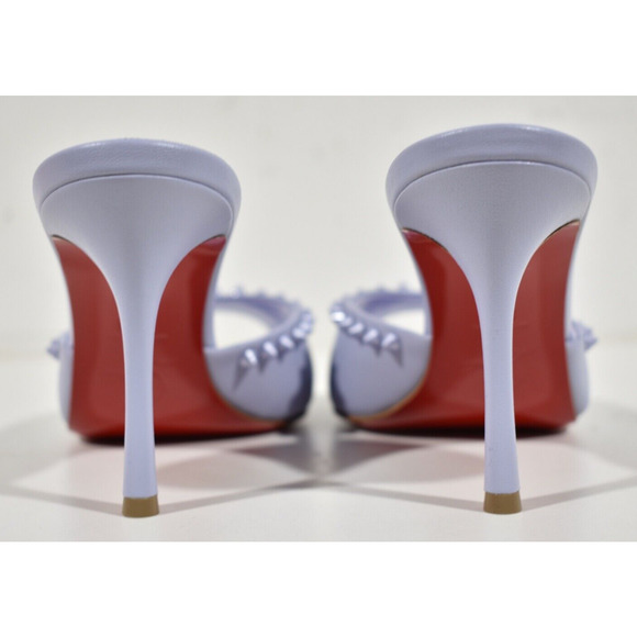 Christian Louboutin Me Dolly Spike 85 Skylight Purple Sandal Mule Heel Pump 39.5 - Picture 11 of 12